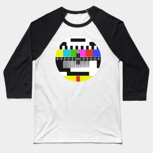 Funny Retro No Signal Retro TV Screen Baseball T-Shirt